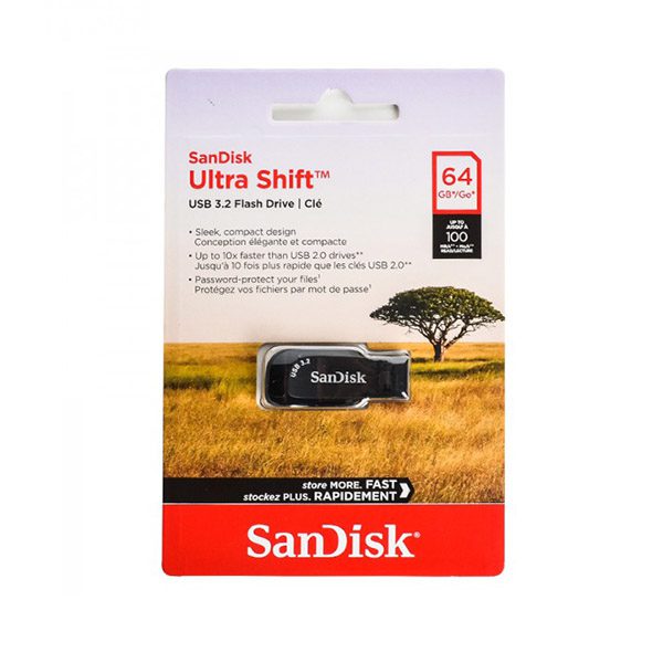 فلش مموری سن دیسک SanDisk Ultra Shift USB 3.2 64GB — تصویر ۳