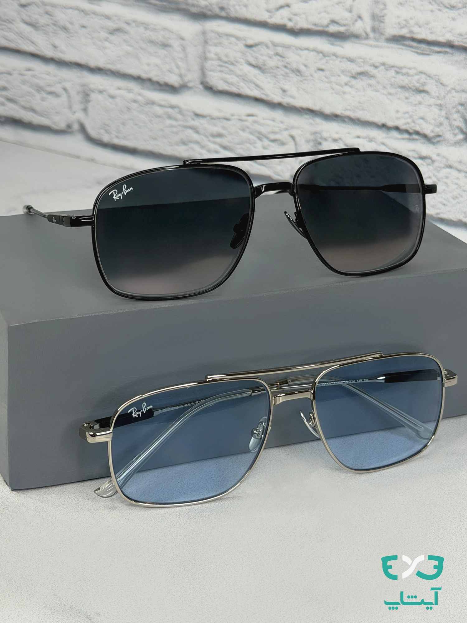 عینک آفتابی ست زنانه و مردانه ریبن Rayban کد RB8096