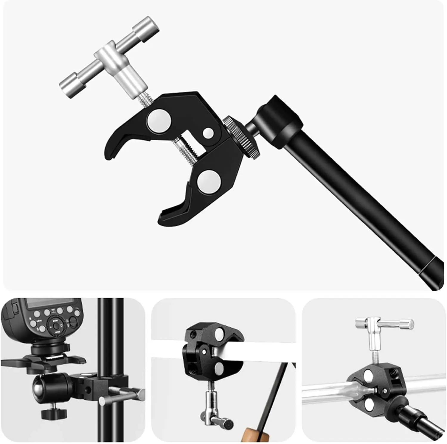 گیره فلزی سوپر کلمپ Metal Super Clamp Crab Pliers Clip — تصویر ۸