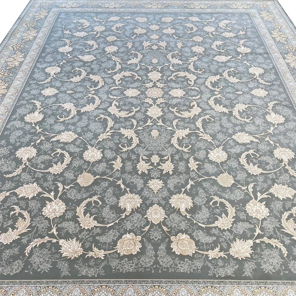 فرش گل برجسته طرح ملک 1200 شانه کد 1833 — تصویر ۴