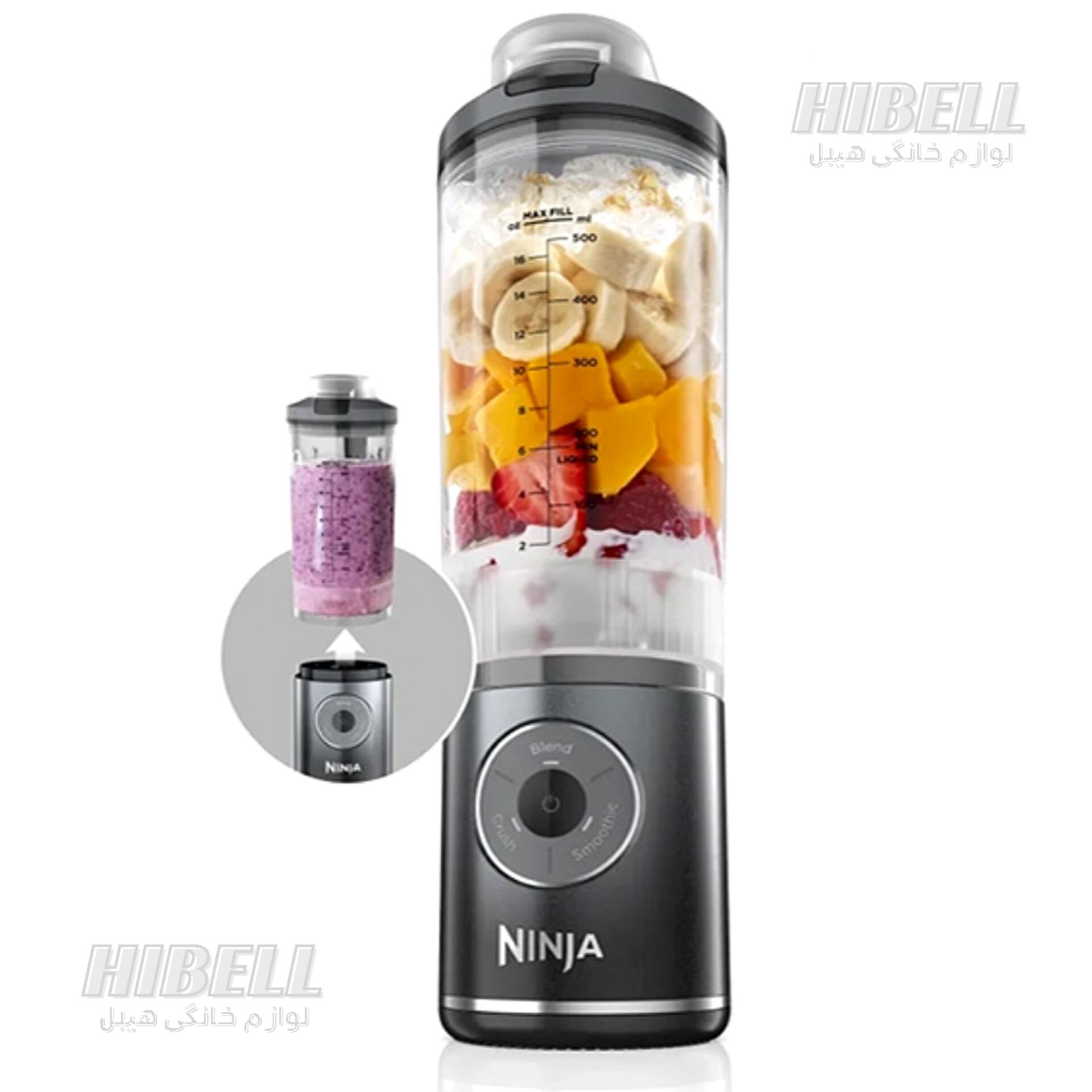 شیکر شارژی نینجا مدل Ninja BC251 رنگ مشکی (اصل) — تصویر ۶