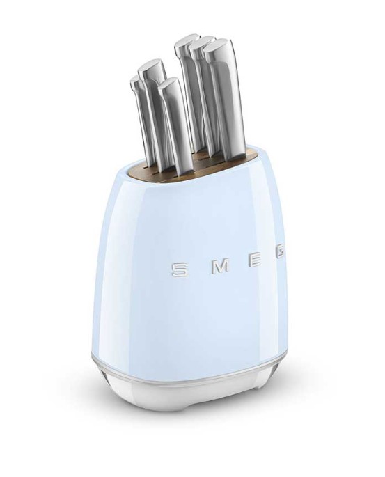 سرویس چاقو 7 پارچه اسمگ مدل SMEG KBSF01BL رنگ آبی — تصویر ۴
