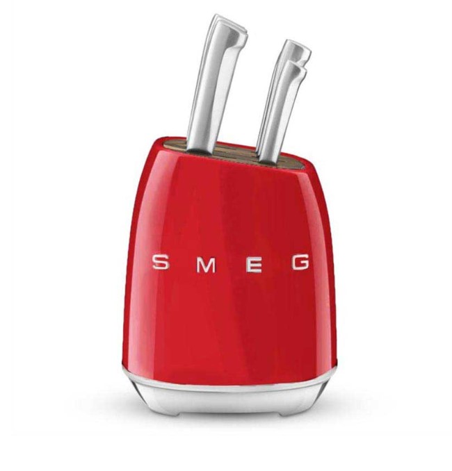 سرویس چاقو 7 پارچه اسمگ مدل SMEG KBSF01RD رنگ قرمز — تصویر ۲
