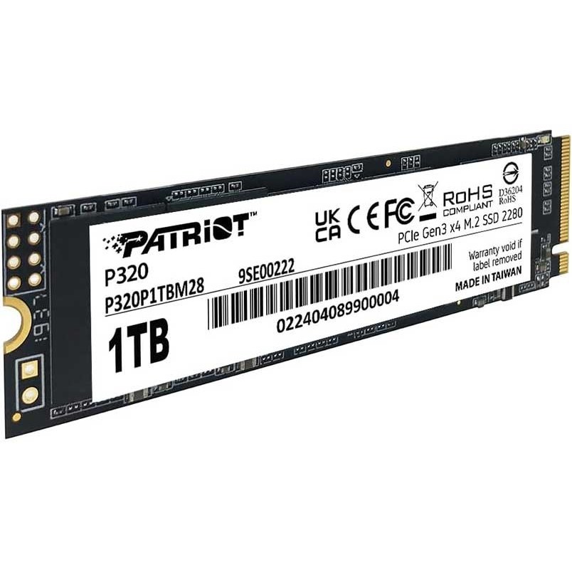 حافظه اس اس دی اینترنال پتریوت مدل P320 M.2 2280 NVMe ظرفیت 1 ترابایت — تصویر ۴