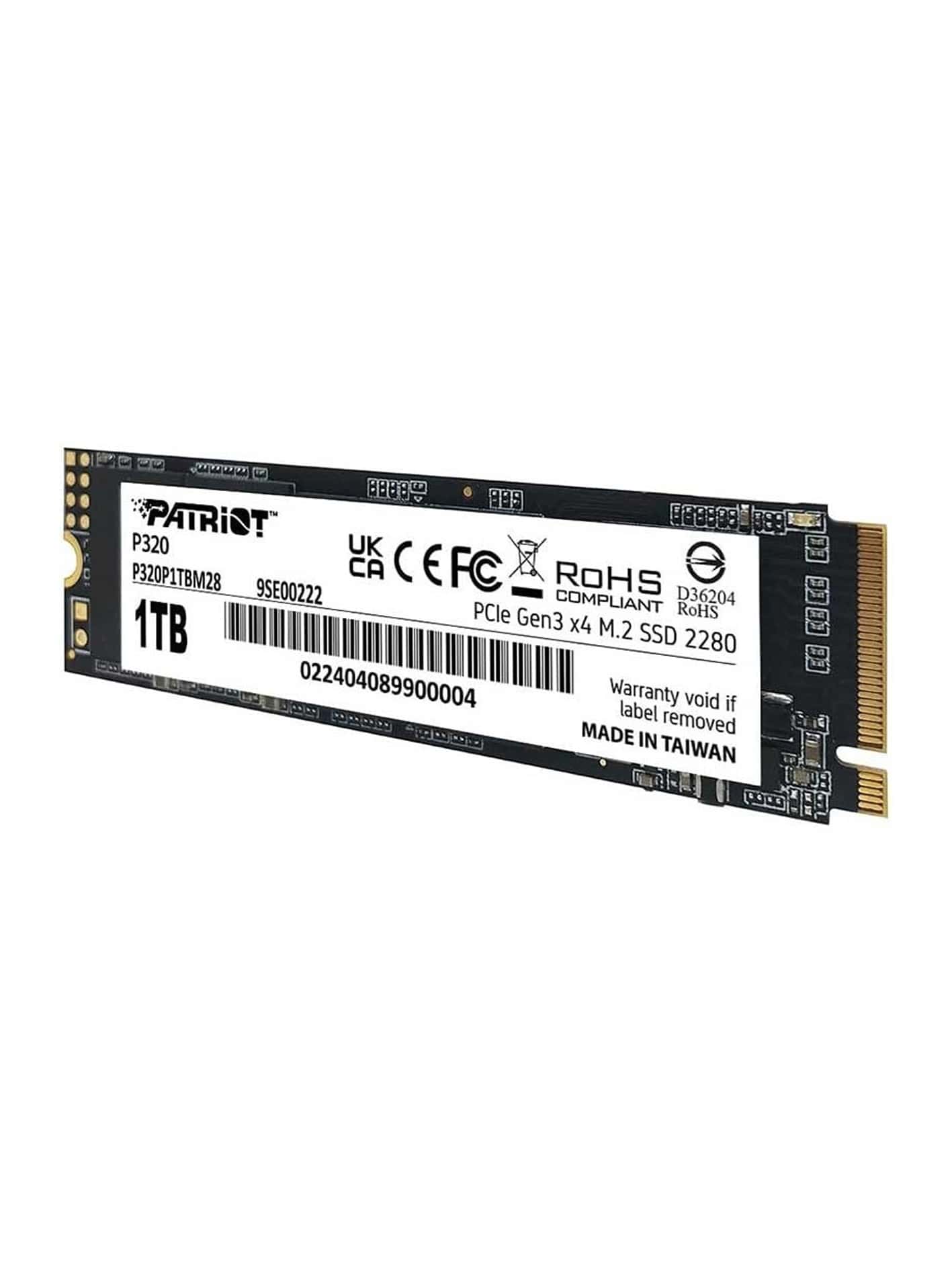 حافظه اس اس دی اینترنال پتریوت مدل P320 M.2 2280 NVMe ظرفیت 1 ترابایت — تصویر ۶