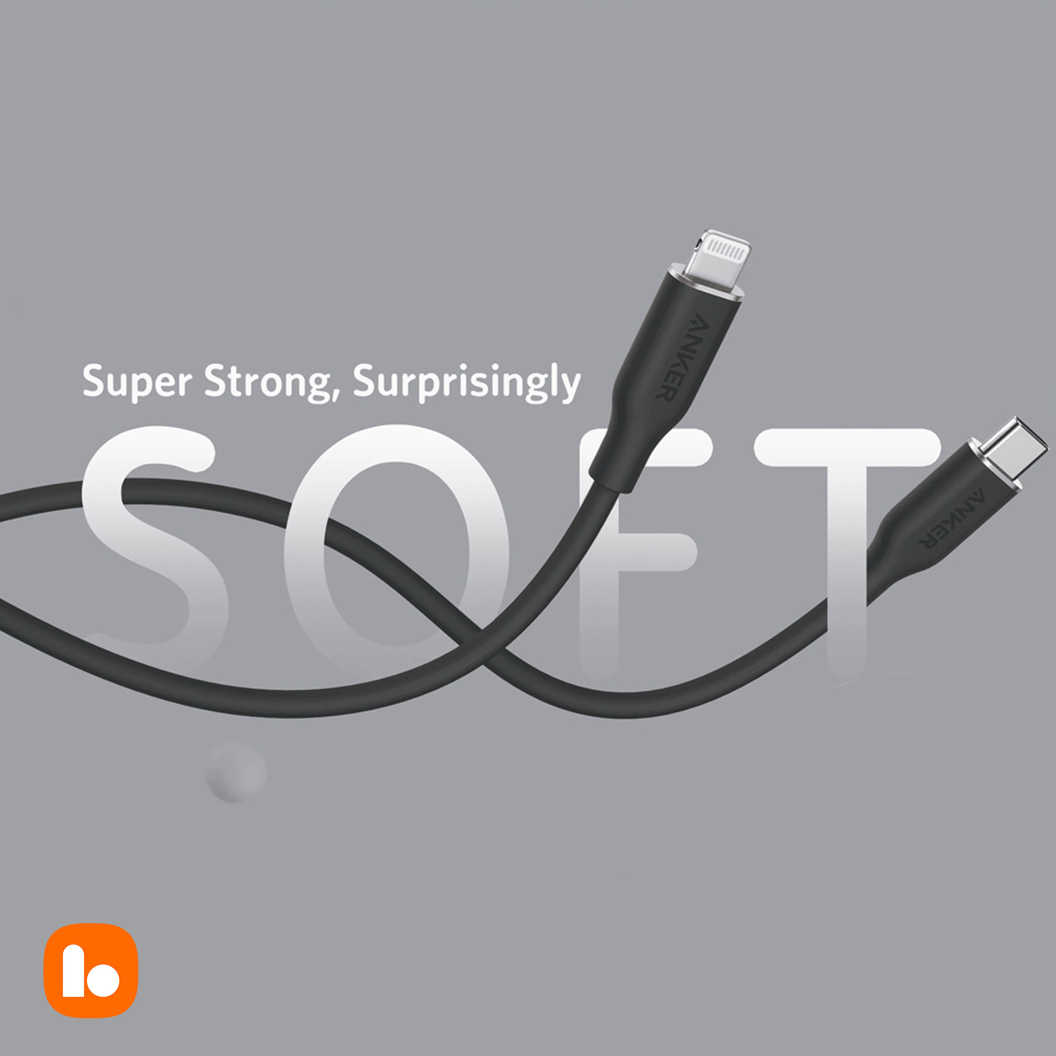 کابل شارژ انکر A8663 PowerLine III Flow Lightning to Type-C متری1.8 — تصویر ۴