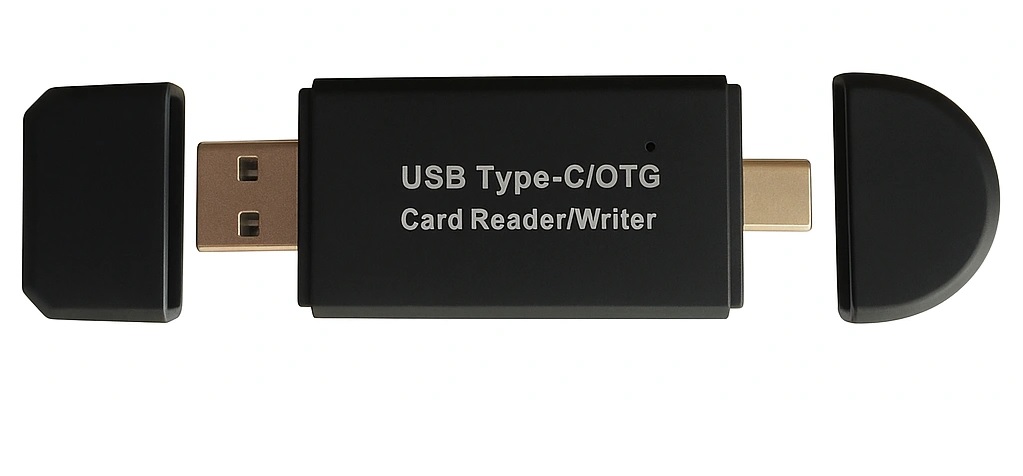 کارت خوان چند کاره رم ریدر و رایتر OTG مدل 909 با پورت های USB,Micro,Type-c — تصویر ۴
