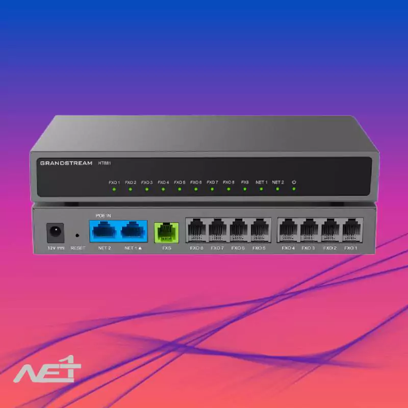گیت وی گرنداستریم Grandstream HT881 هشت پورت FXO — تصویر ۵