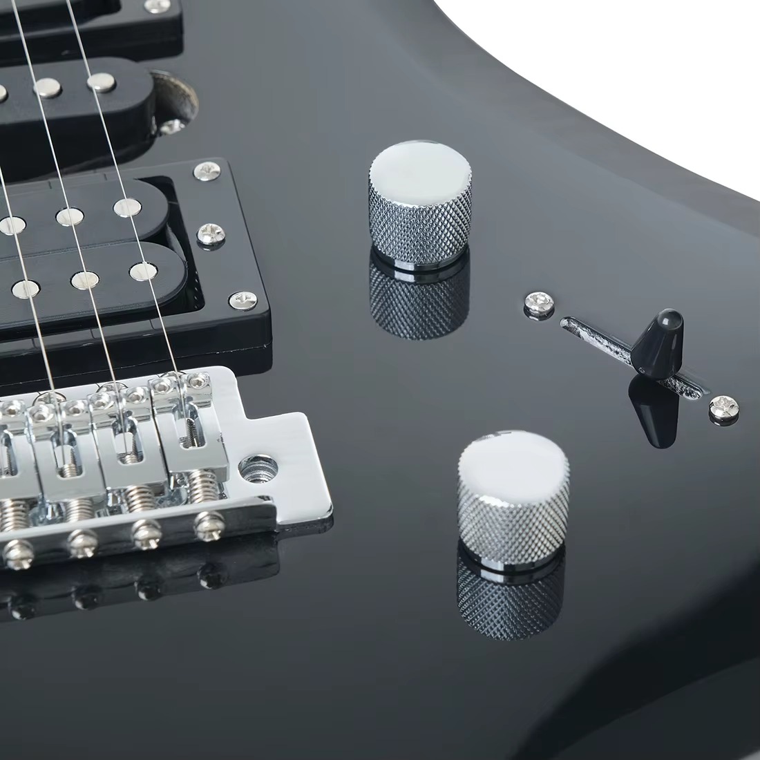 گیتار الکتریک IRIN Flame-shaped Electric Guitar R-180 رنگ سفید — تصویر ۴