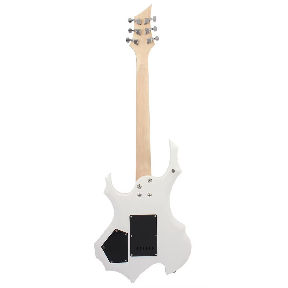 گیتار الکتریک IRIN Flame-shaped Electric Guitar R-180 رنگ سفید — تصویر ۳