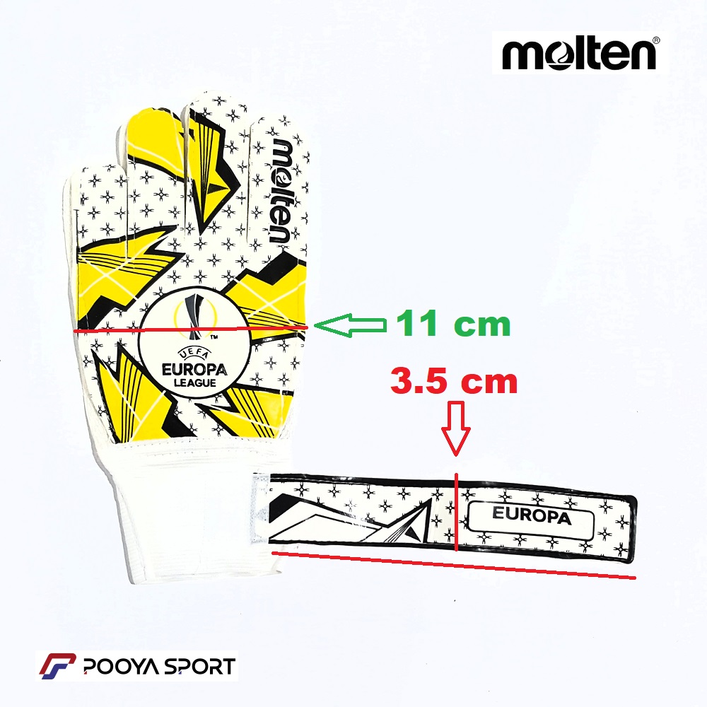 دستکش دروازه بانی و گلری جوانان مولتن molten — تصویر ۳