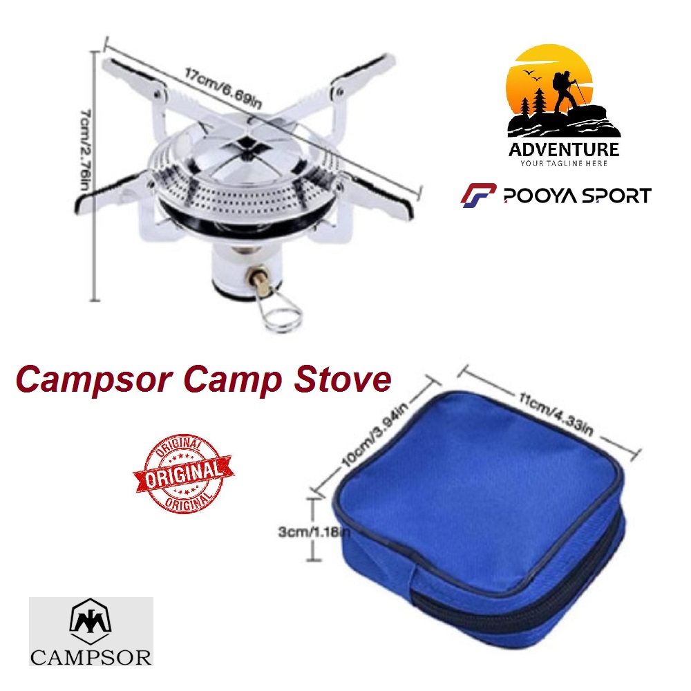 سر شعله تنظیم شو پیکنیکی PORTABLE کمپسور Campsor اصل — تصویر ۸