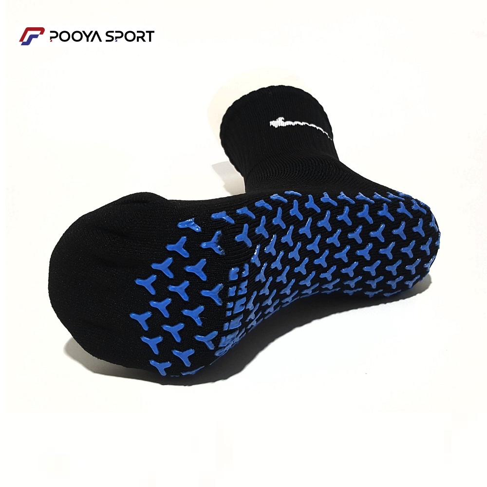 جوراب ورزشی استپ دار حوله ای نایک Nike ساق متوسط مشکی — تصویر ۵