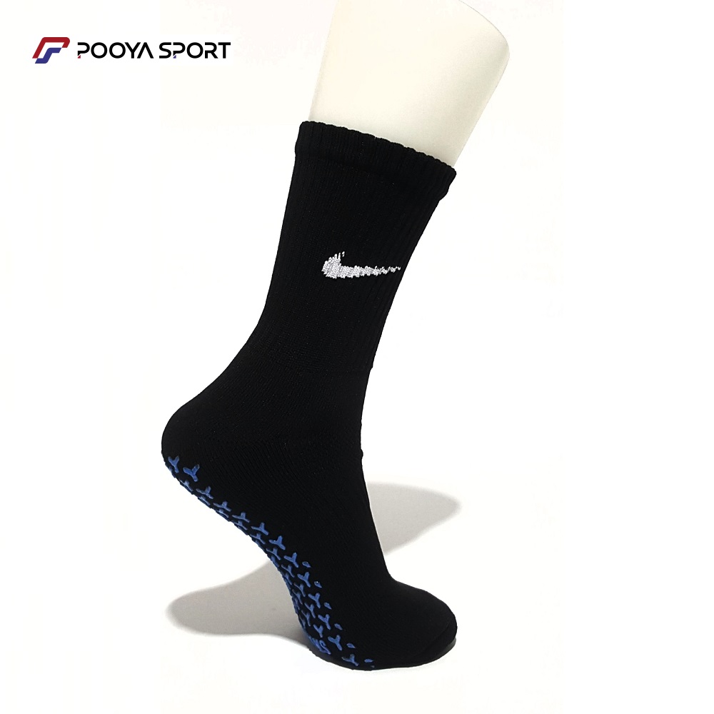 جوراب ورزشی استپ دار حوله ای نایک Nike ساق متوسط مشکی — تصویر ۶