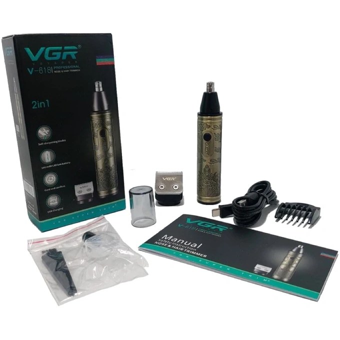 موزن گوش و بینی وی جی آر مدل V-618 ۲ کاره — تصویر ۴