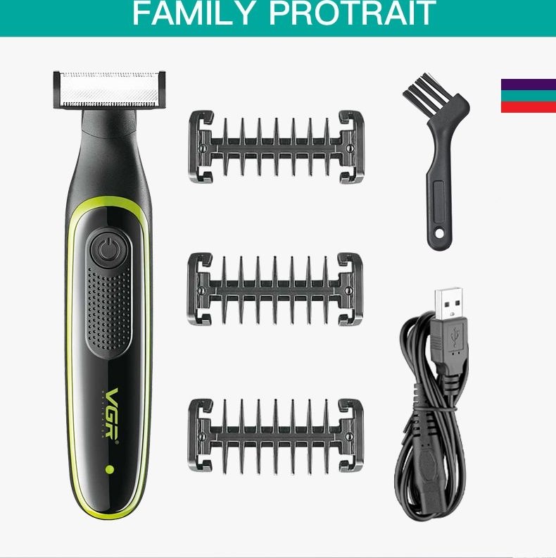 ماشین اصلاح ژیلت مدل V-017 با تکنولوژی برش مستقیم و ضد آب — تصویر ۲