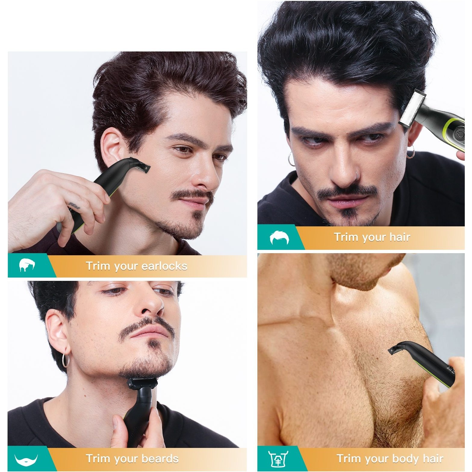 ماشین اصلاح ژیلت مدل V-017 با تکنولوژی برش مستقیم و ضد آب — تصویر ۳