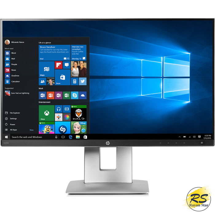 مانیتور اچ پی 23 اینچ فریم لس لمسی HP E230t