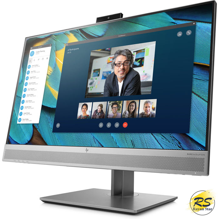 مانیتور اچ پی 24 اینچ فریم لس (اسپیکر – وبکم) مدل HP E243m — تصویر ۳