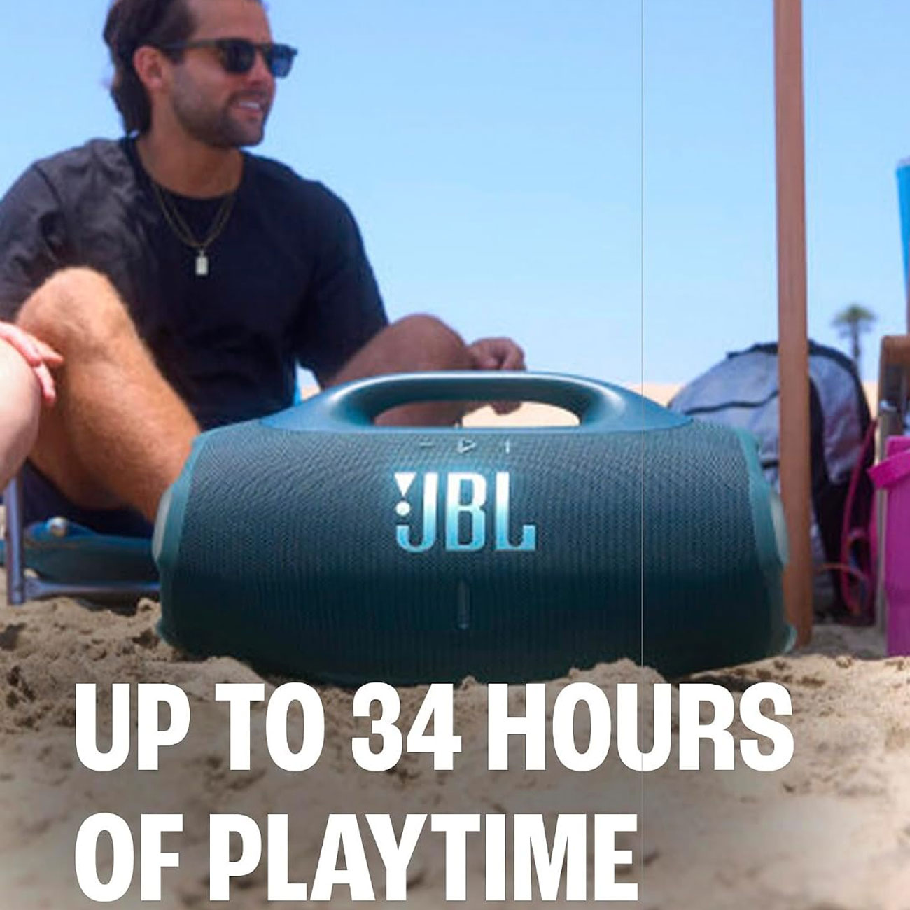 اسپیکر بلوتوثی جی بی ال JBL مدل Boombox 4 ضد آب با 34 ساعت پخش — تصویر ۴