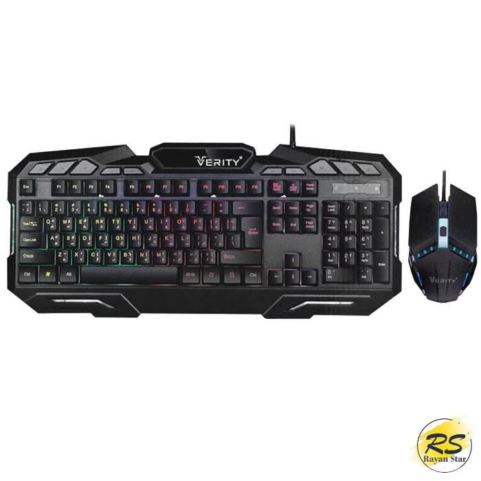 کیبورد و ماوس گیمینگ وریتی مدل Verity V-KB6126GCW — تصویر ۳