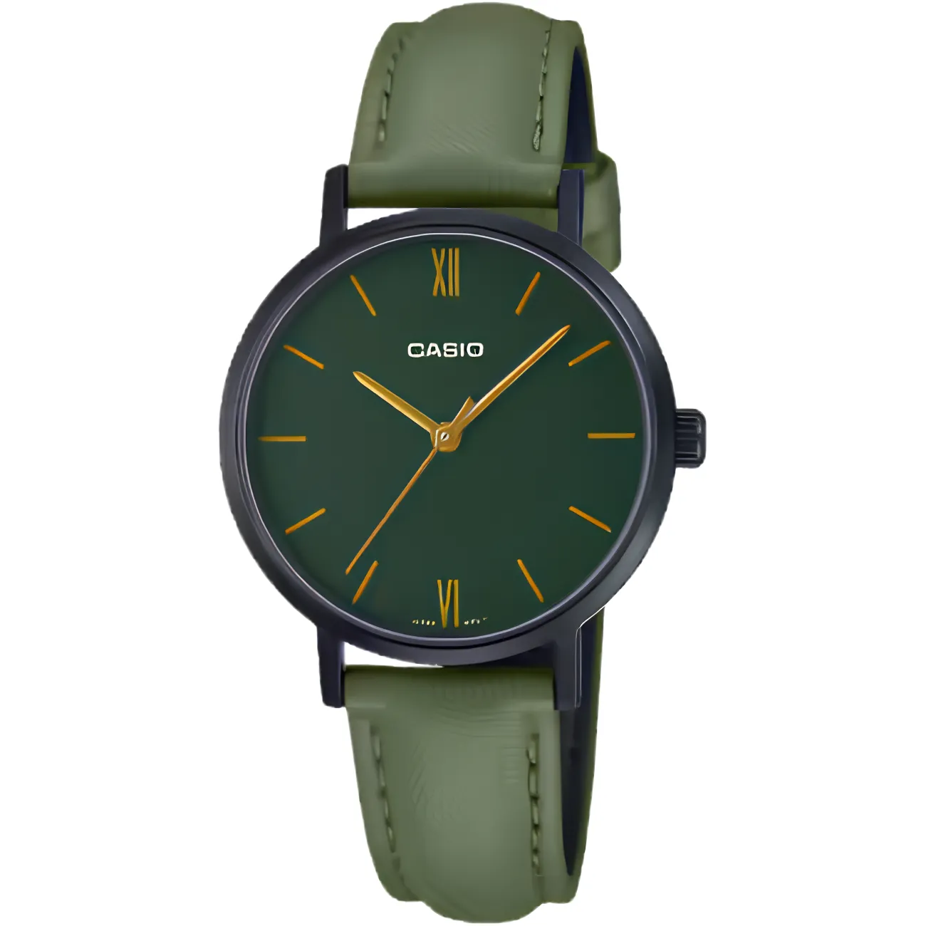 ساعت مچی زنانه کاسیو Casio مدل LTP-VT02BL-3AUDF بند چرمی — تصویر ۲