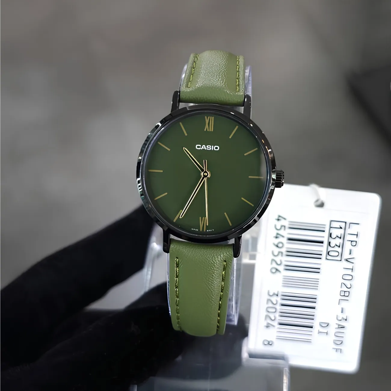 ساعت مچی زنانه کاسیو Casio مدل LTP-VT02BL-3AUDF بند چرمی — تصویر ۵