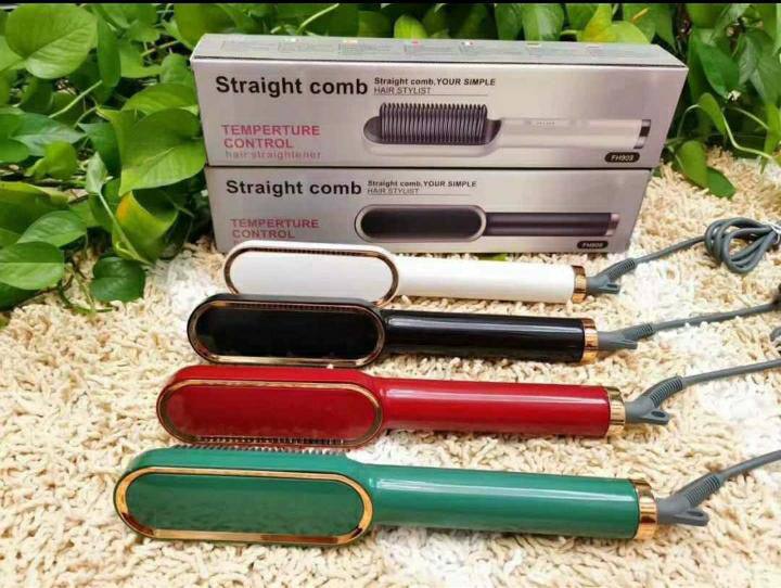 برس حرارتی اتو و صاف کننده موStraight Comb