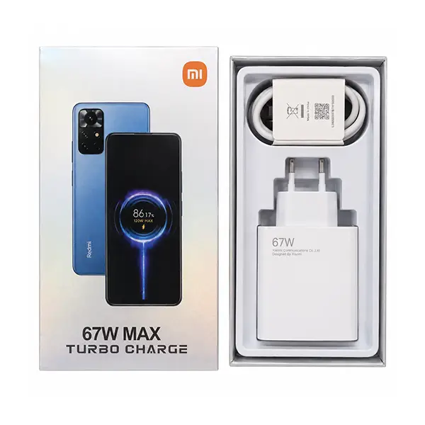 شارژر دیواری فست شارژ 67W همراه با کابل شیائومی (Xiaomi)