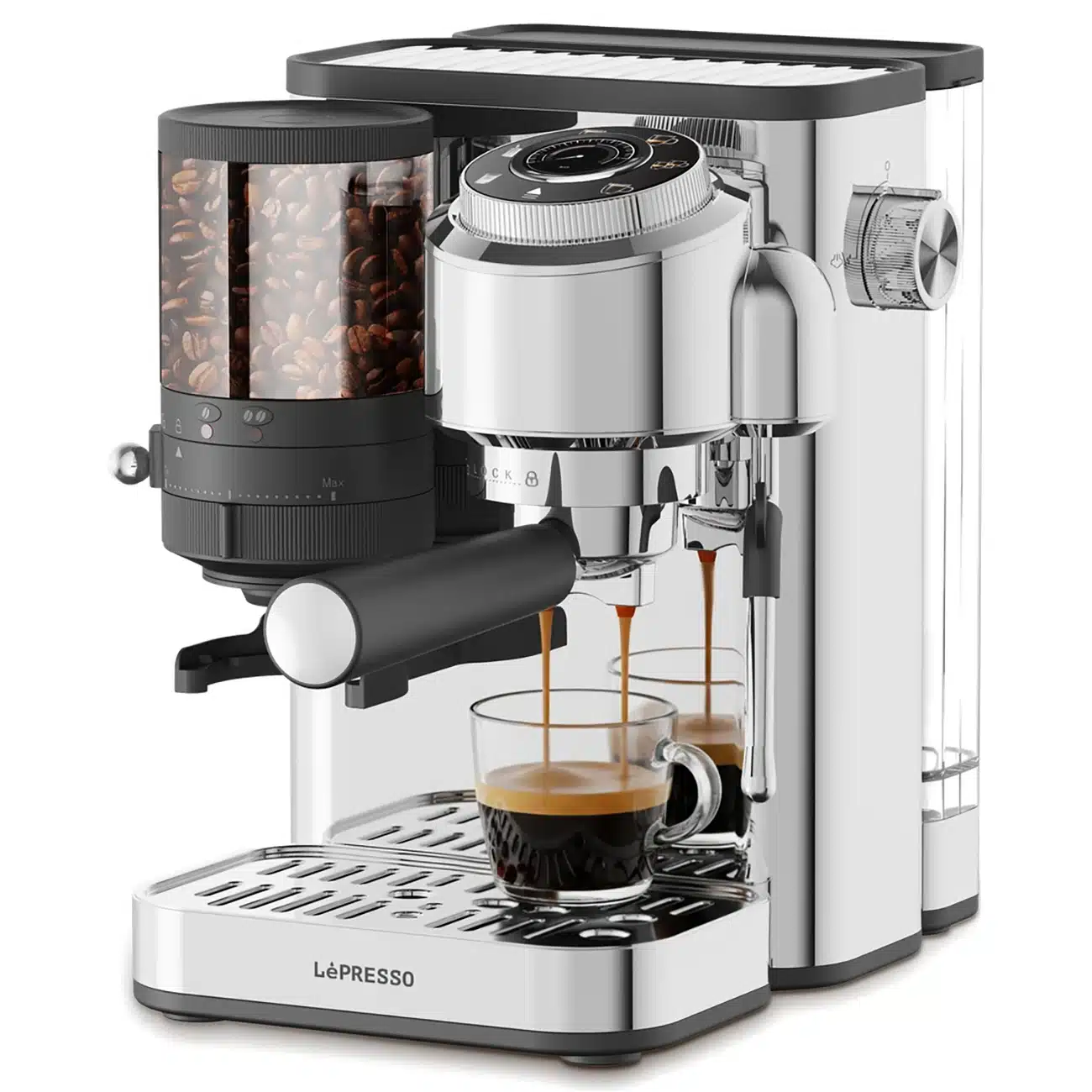 اسپرسوساز لپرسو LePresso مدل LPCFFBP0042SL آسیاب دار — تصویر ۵