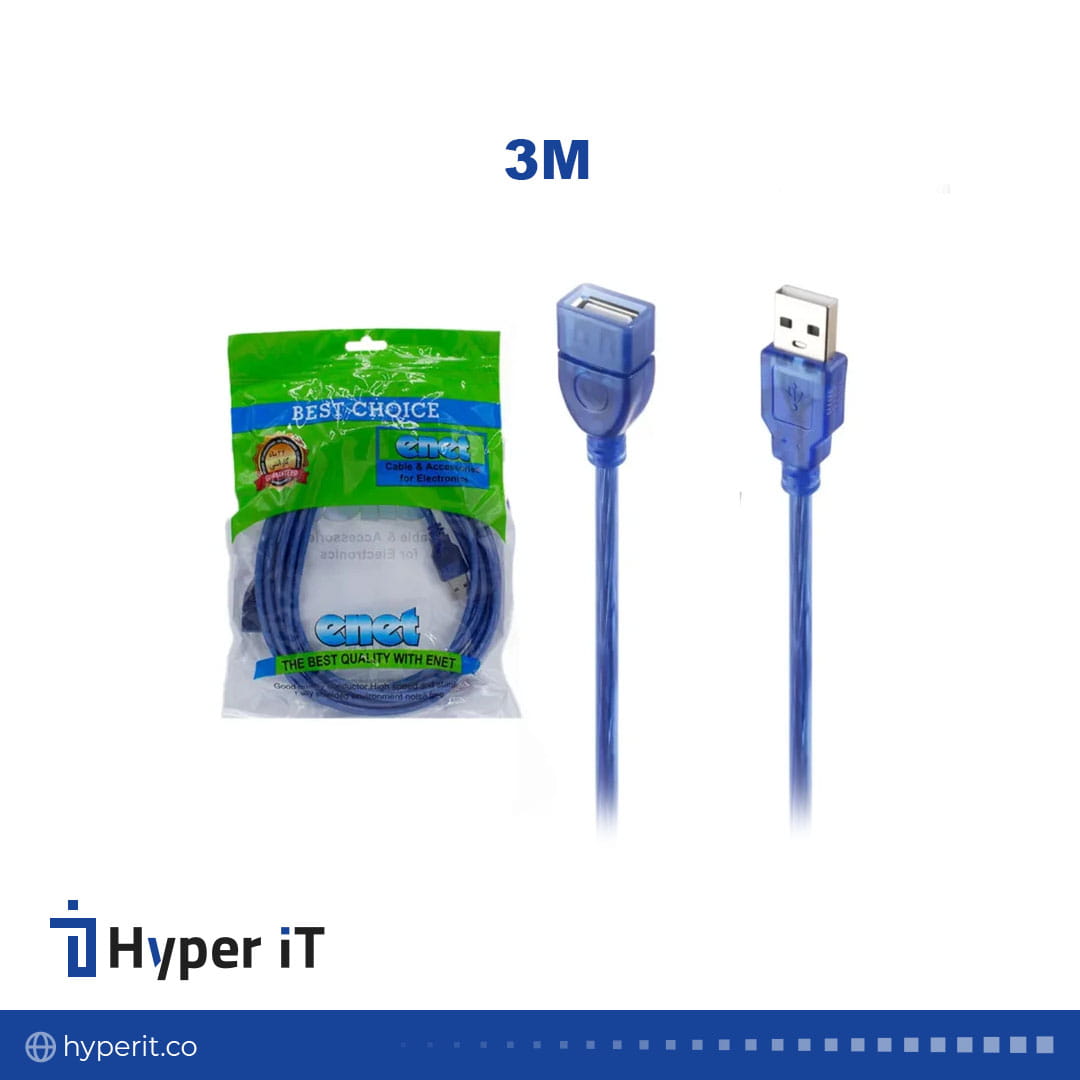 کابل افزایش3 متری USB شیلددار ENET — تصویر ۲