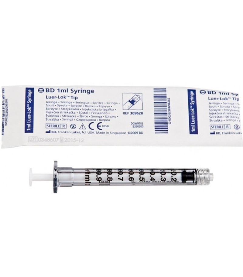 سرنگ 1ml شیشه ای BD پیچی — تصویر ۵