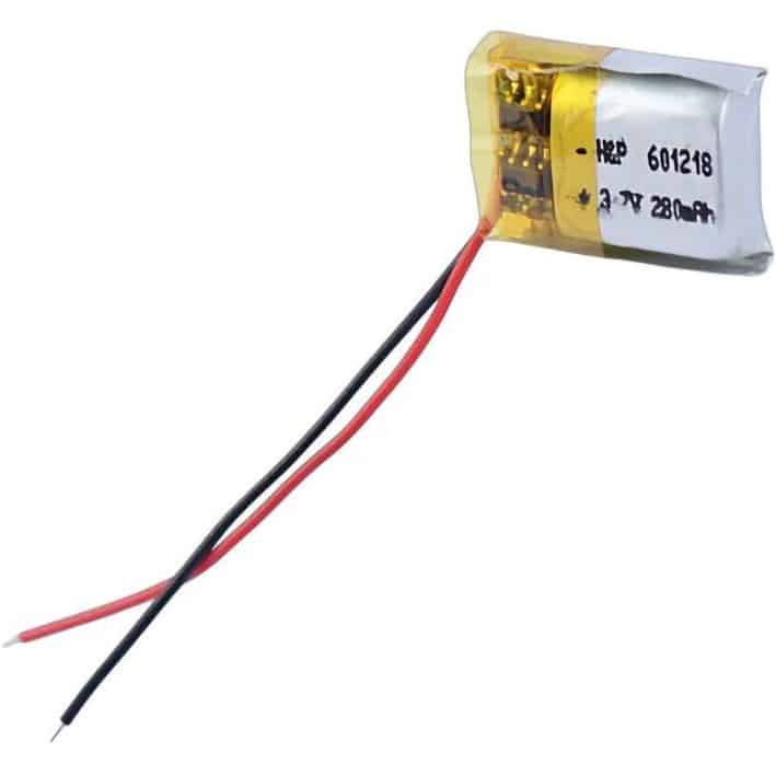 باتری لیتیوم 280MAH مدل 601218 سایز 15*10*6 میلی متر