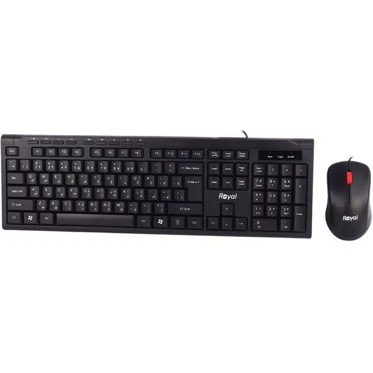 صفحه کلید و موس سیم دار ROYAL مدل RKM720