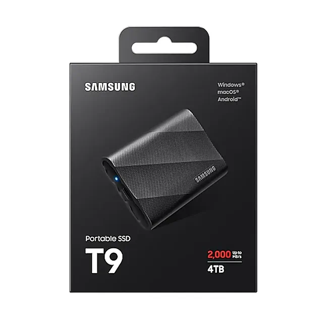 حافظه اس اس دی اکسترنال سامسونگ T9 ظرفیت 4 ترابایت Samsung T9 4TB External SSD