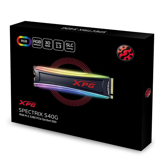SSD XPG SPECTRIX S40G RGB PCIe Gen3x4 M.2 2280 4TB