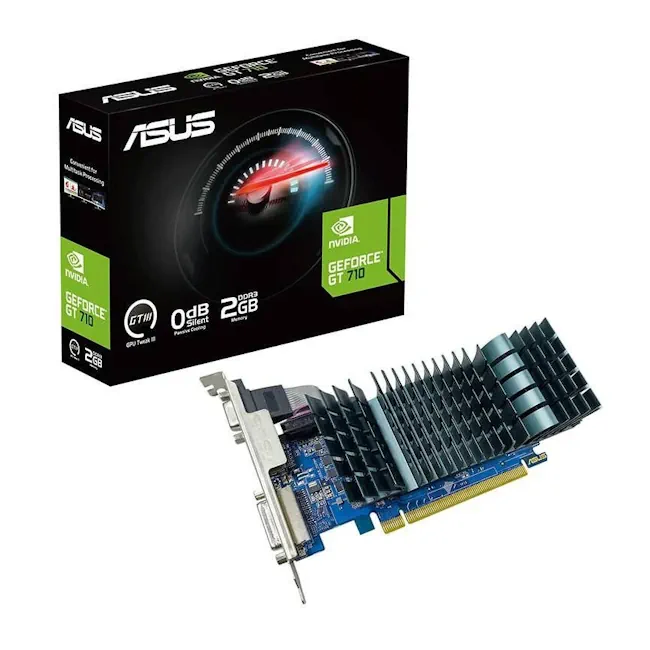 کارت گرافیک ایسوس مدل ASUS GT 710 SL 2GB D3 اوپن باکس