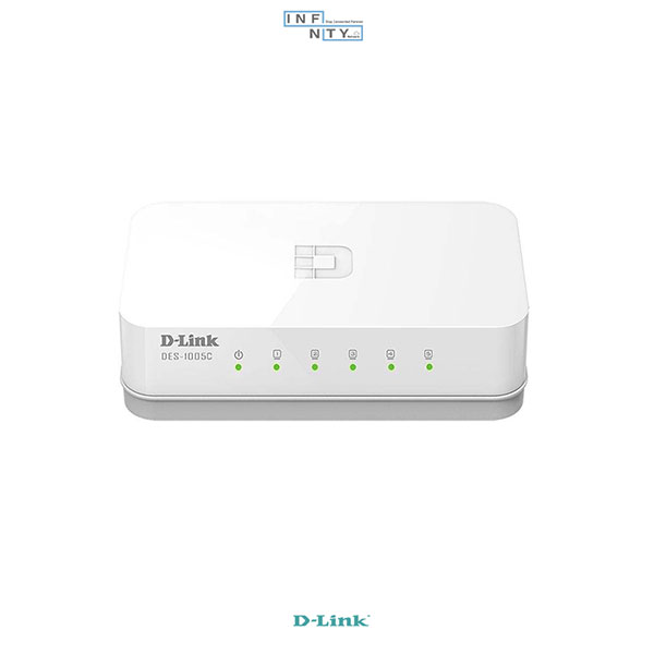 سوییچ شبکه D-LINK Desktop Switch دی لینک مدل DES-1005C — تصویر ۲