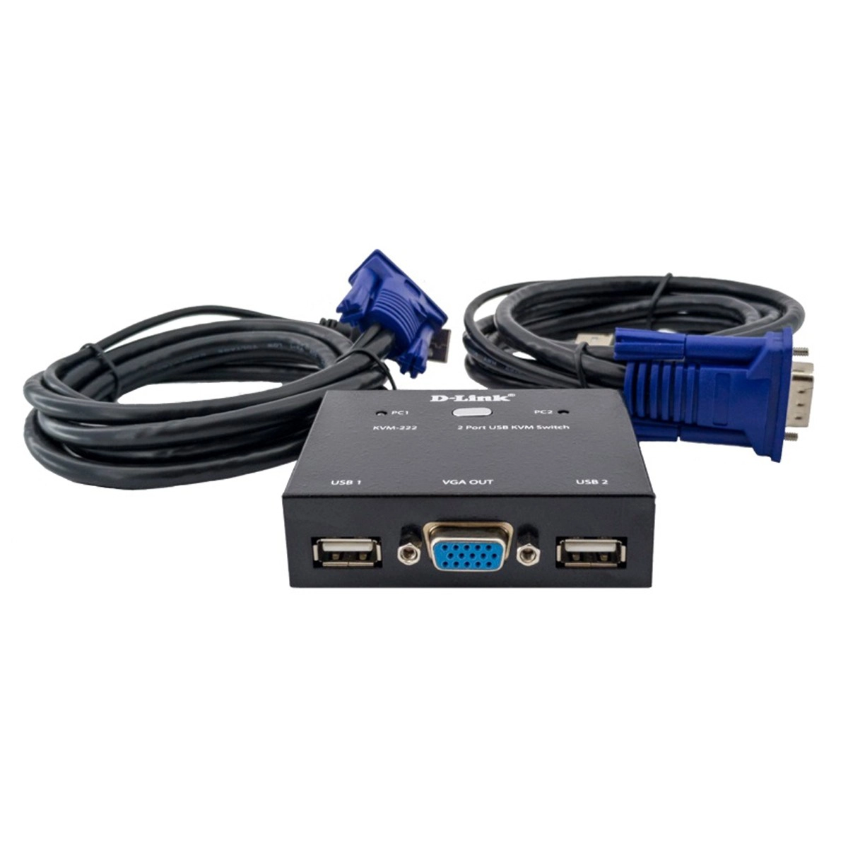 سوییچ KVM دو پورت USB دی لینک مدل KVM-222 — تصویر ۳
