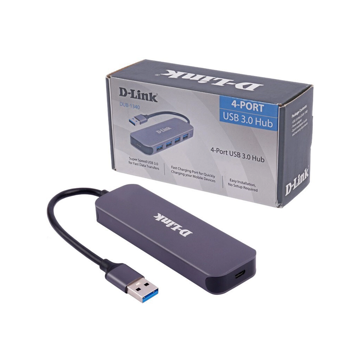 هاب USB 3.0 چهار پورت D-LINK دی لینک مدل DUB-1340 — تصویر ۳