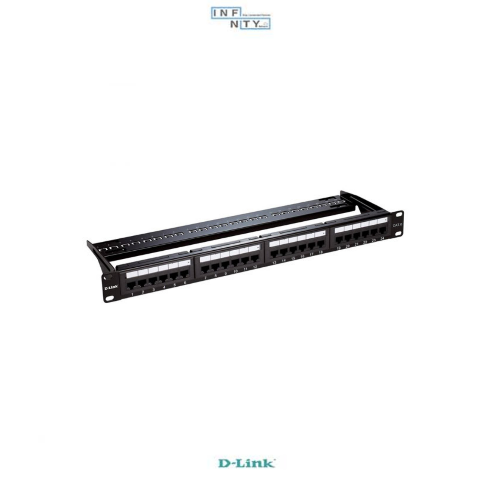 پچ پنل Cat6 کیستون دار 24 پورت D-Link دی لینک NPP-C61BLK241 — تصویر ۲