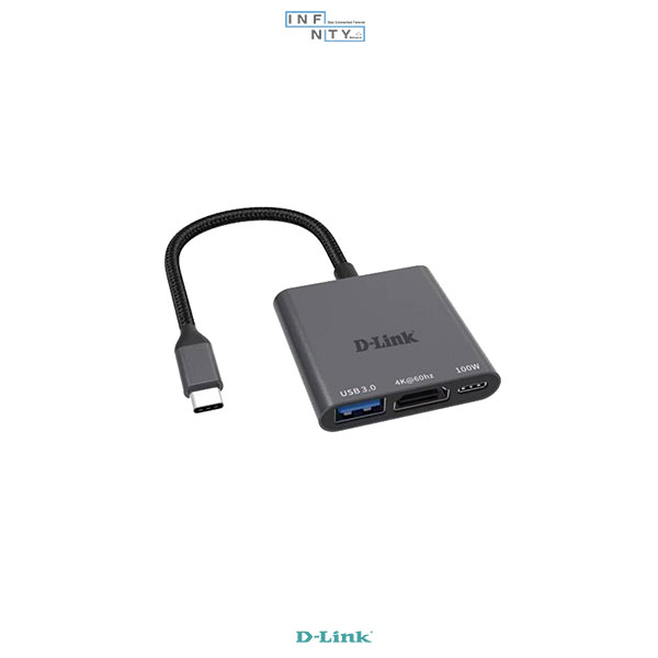 هاب 3 پورت USB-C D-LINK دی‌لینک مدل DUB-C103 — تصویر ۲