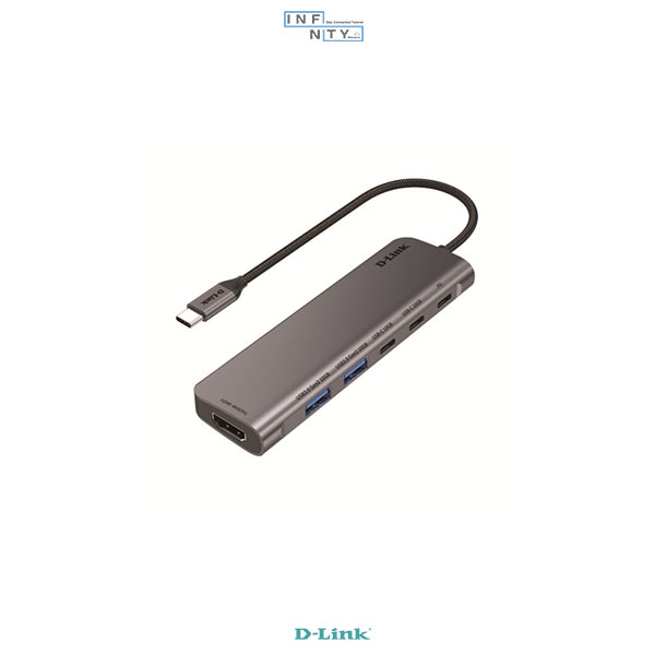 هاب 6 پورت USB-C D-LINK دی‌لینک مدل DUB-C106 — تصویر ۲