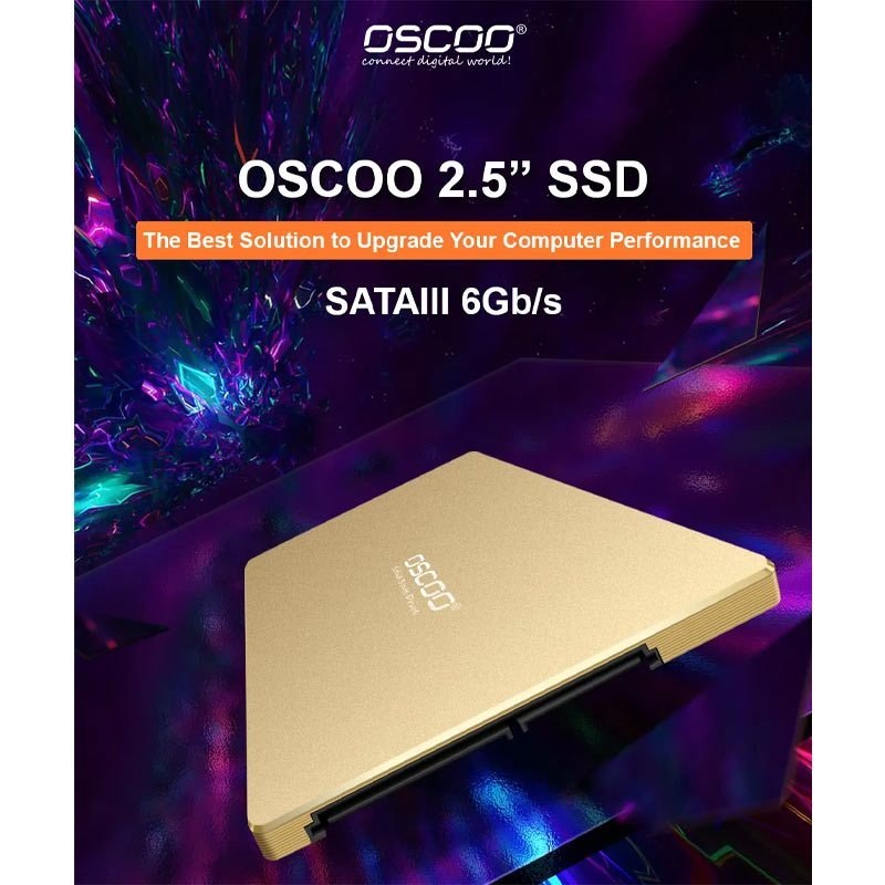 حافظه SSD اسکو 128 گیگابایت Gold Metal SATA OSCOO — تصویر ۴