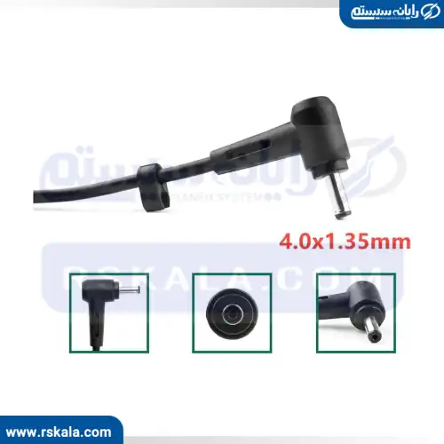 شارژر لپ تاپ 19 ولت 3.42 آمپر شرکتی ایسوس مربعی سر سوکت 4.0mm * 1.35mm — تصویر ۴