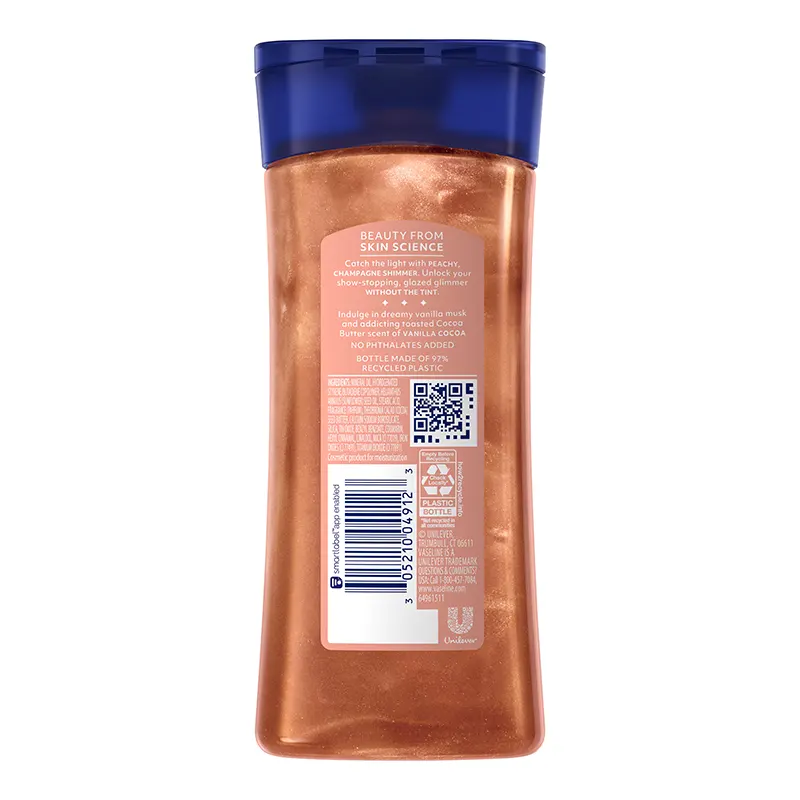 روغن بدن شیمر وازلین Sunlit Glow حجم 200 میل — تصویر ۳