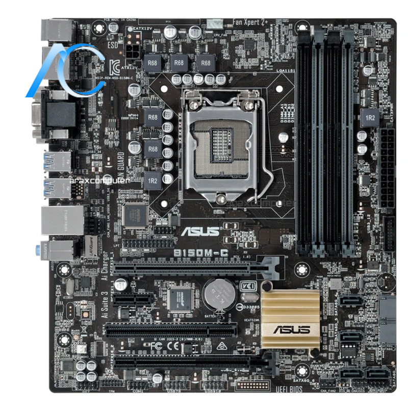 مادربرد دسته دوم ایسوس مدل MAINBOARD USED ASUS B150M-C