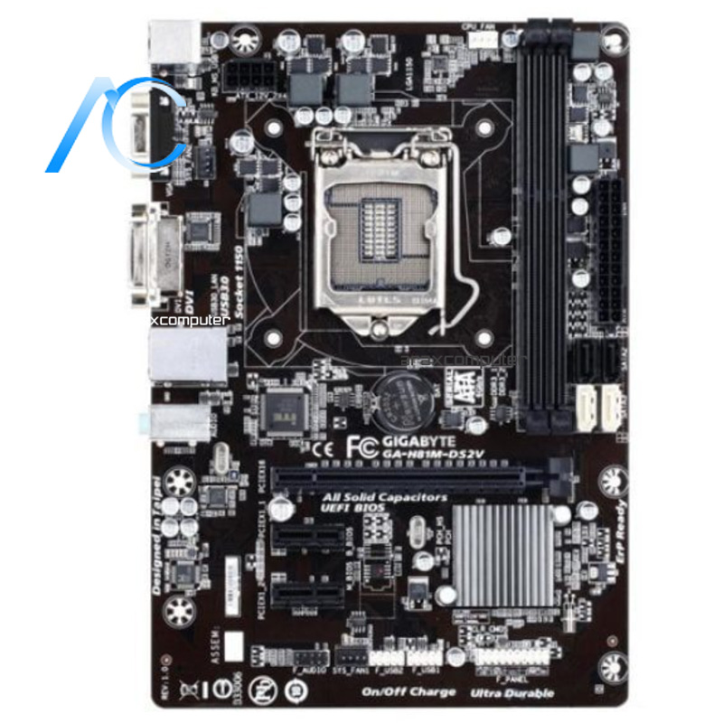 مادربرد دسته دوم گیگابایت مدل MAINBOARD USED GIGABYTE GA-H81M-DS2V