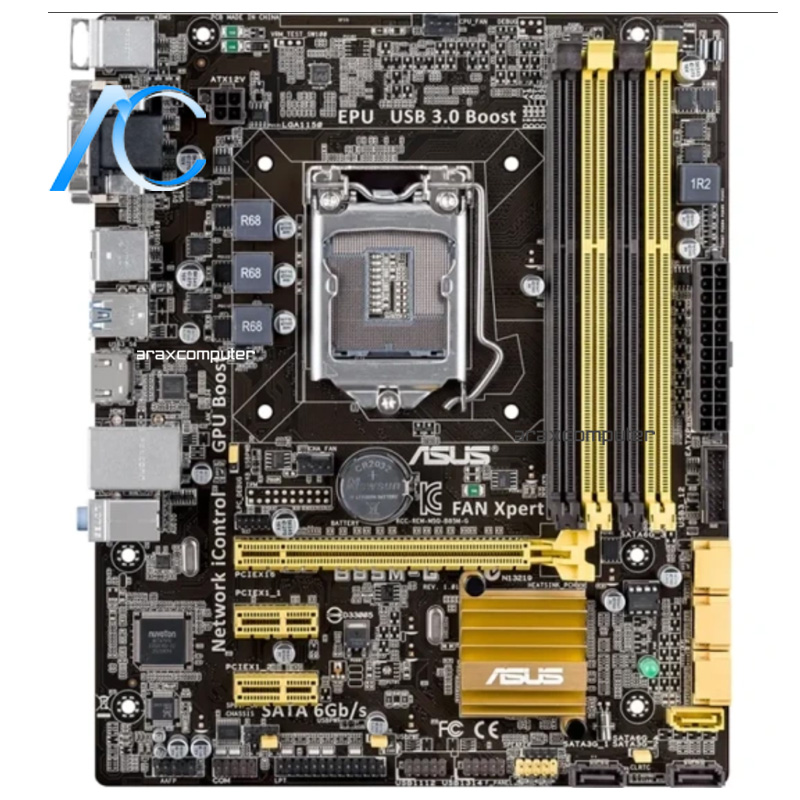 مادربرد دسته دوم ایسوس مدل MAINBOARD USED ASUS B85M-G