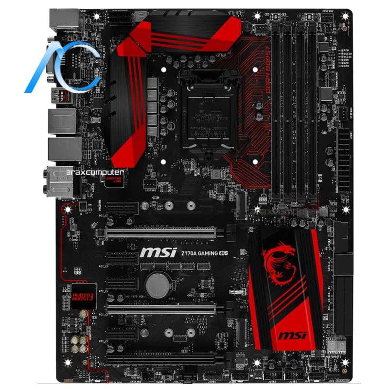 مادربرد دسته دوم ام اس آی مدل MAINBOARD USED MSI Z170A GAMING